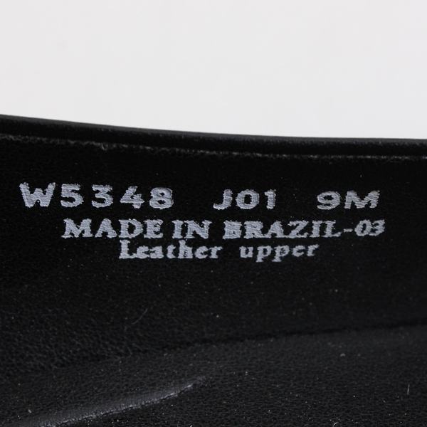 Rockport Solid Black Leather 2" Heeled Square Toed Pump Women's Size 9M