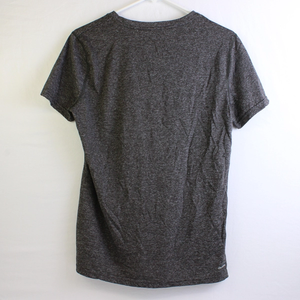 Adidas Dark Gray Short-Sleeve V-Neck Athletic T-Shirt Women's Size Large