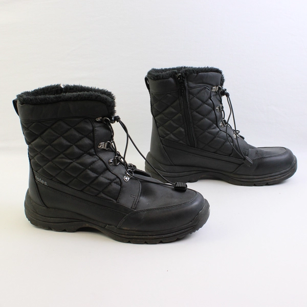 Totes All Weather Footware Troy Solid Black Color Snow Boots Women's Size 10