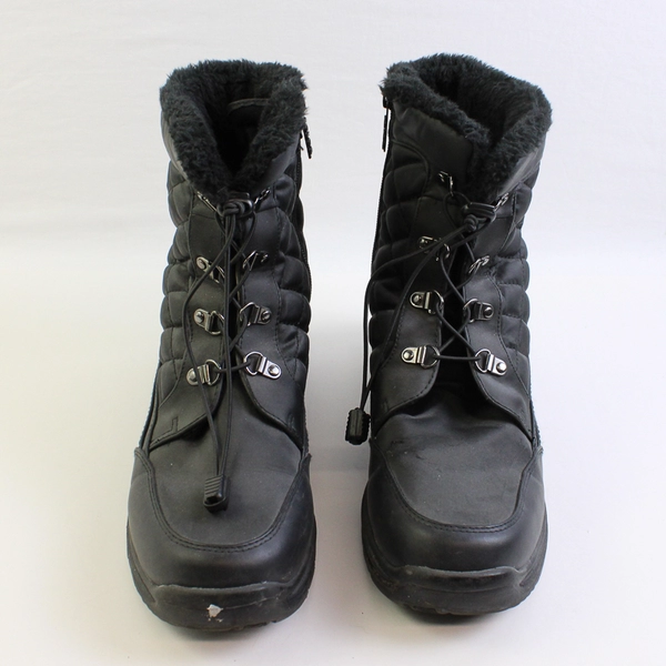 Totes All Weather Footware Troy Solid Black Color Snow Boots Women's Size 10
