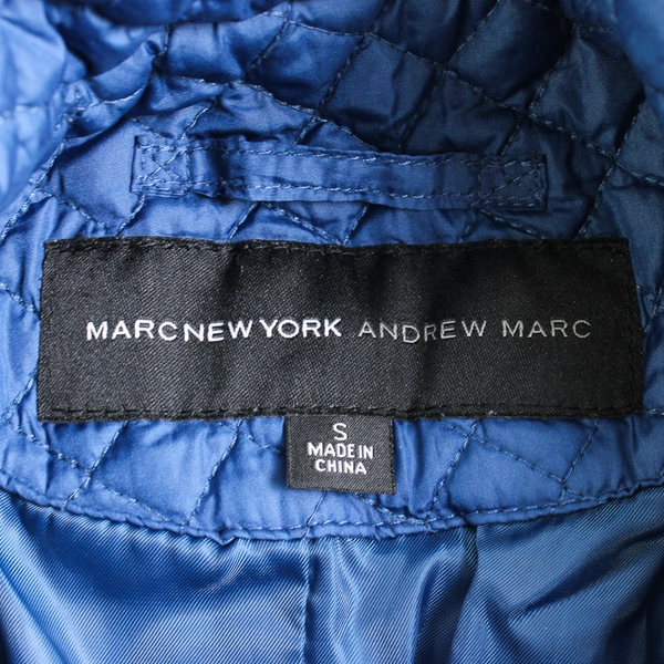 Marc New York Andrew Mark Quilted Blue Vest Women's Size Small