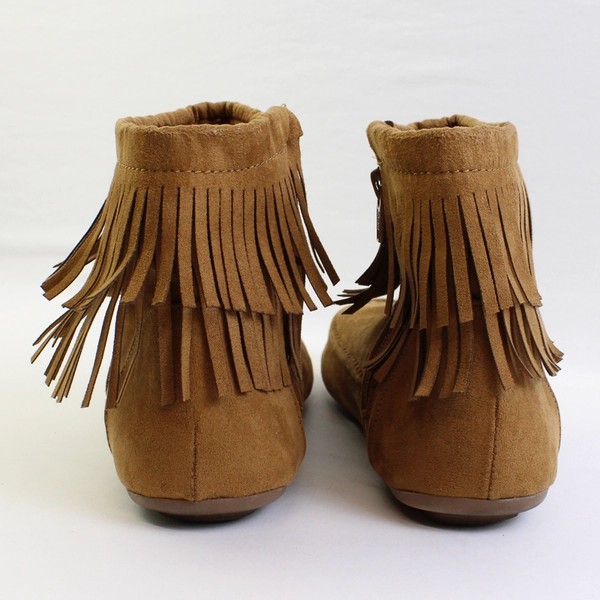 Arizona Jeans Co Moccasin Style Ankle Booties Brown Women's Size 7M