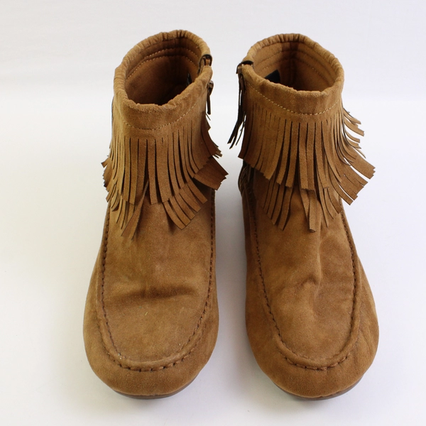 Arizona Jeans Co Moccasin Style Ankle Booties Brown Women's Size 7M