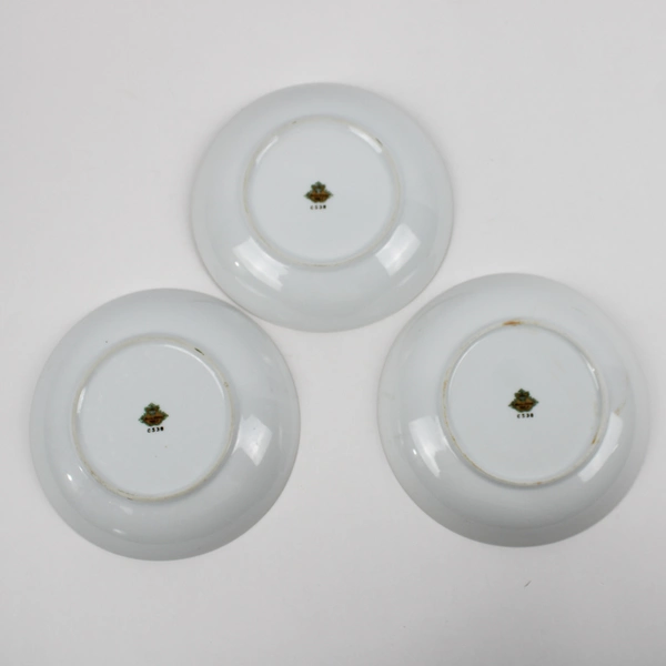 Set of 3 Meito China Floral Dogwood Shallow Coupe Bowls 7.5"