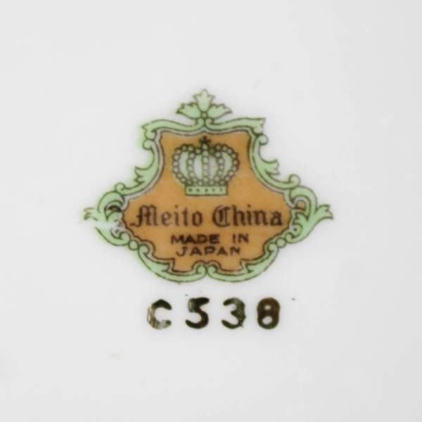 Set of 3 Meito China Floral Dogwood Shallow Coupe Bowls 7.5"