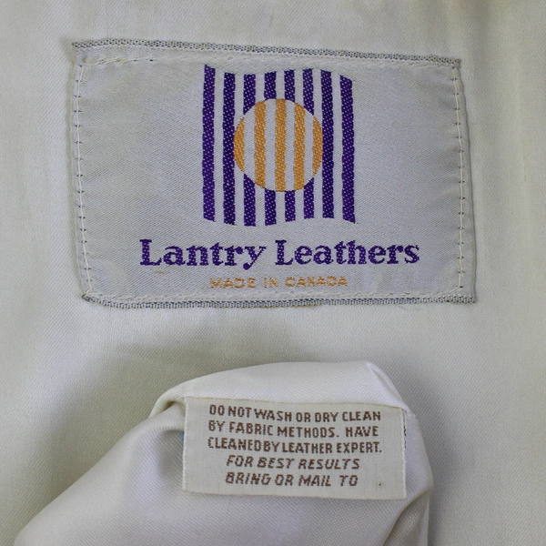 Lantry Leathers Women's M Ivory Lined Leather Jacket