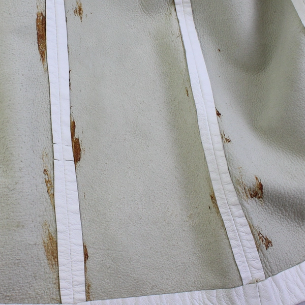 Lantry Leathers Women's M Ivory Lined Leather Jacket