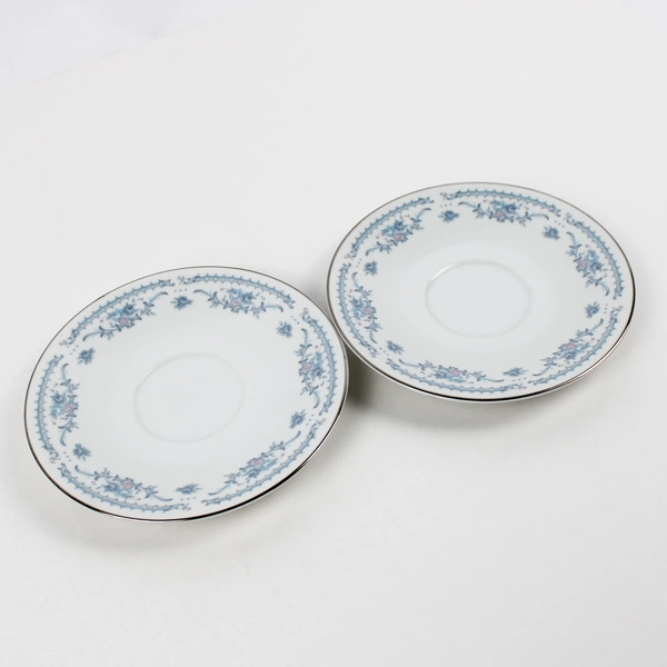 4 Pc Set Ekco International Winsford Flat Cups and Saucers