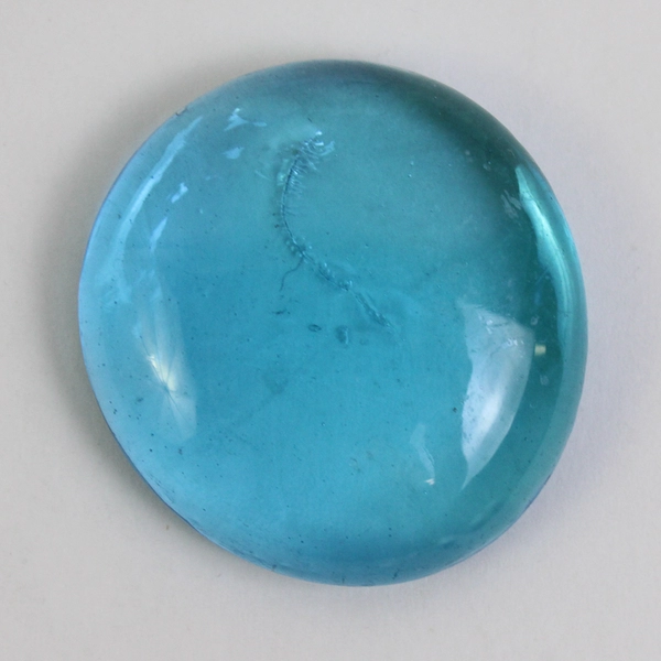 Lot Of 140 Aquarium Glass Stones Pebble Shaped Iridescent Blue (Each 1.25")