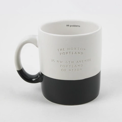 The Hoxton Hotel Portland Oregon White and Gray Ceramic Coffee Mug