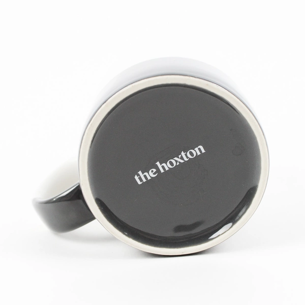 The Hoxton Hotel Portland Oregon White and Gray Ceramic Coffee Mug