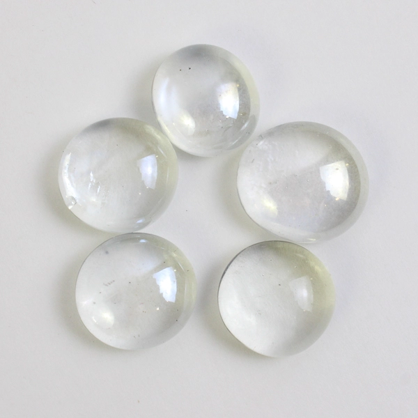 Lot Of 325 Matching Aquarium Glass Stones Pebble Shaped Iridescent Clear