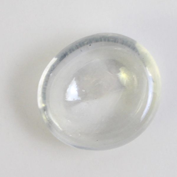 Lot Of 325 Matching Aquarium Glass Stones Pebble Shaped Iridescent Clear