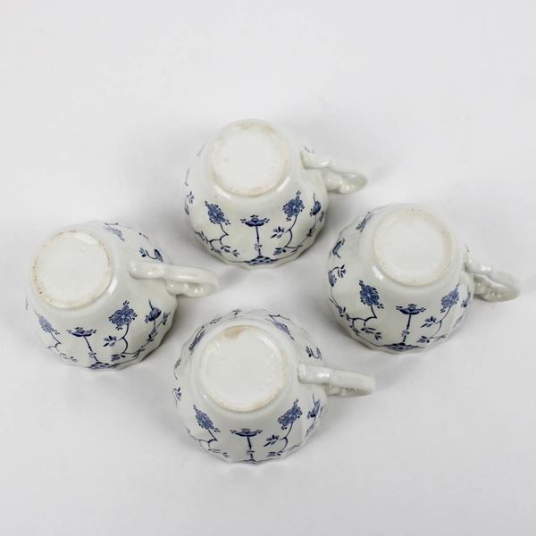 Set of 4 Myott Staffordshire Finlandia Ceramic Flat Cups