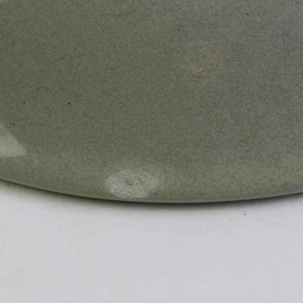 Vintage MCM Harkerware Blue Speckled Coupe Dessert Bowl 5 1/4"