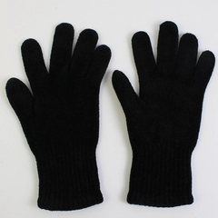 Vintage Betmar Women's One Size Black Acrylic and Spandex Knit Gloves