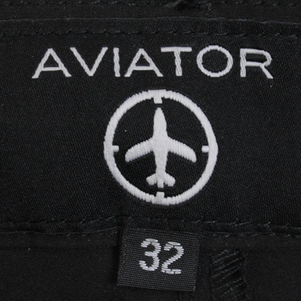 Aviator Solid Black Color Non Stop Travel Shorts Lightweight Men's Size 32