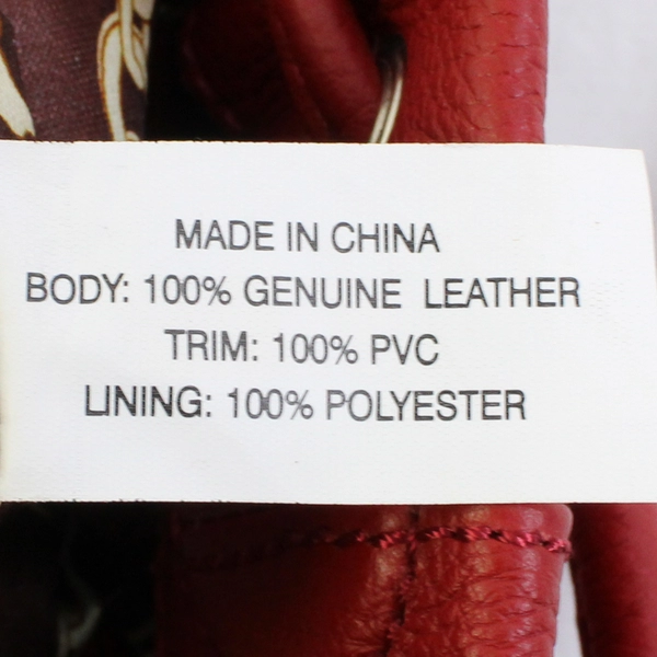 Tignanello Red Leather Shoulder Handbag, Drawstring and Magnetic Closure 