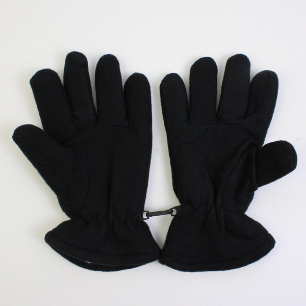 Sioux Nation Unisex S/M Black Lined Polyester Gloves