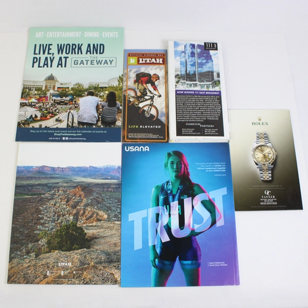 A Lot of Utah Travel Guides Maps & The Downtown SLC Magazine Good Condition