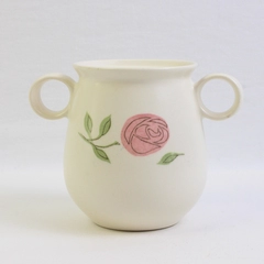VTG Vernon Kilns Rose A Day MCM Ceramic Sugar Bowl No Lid