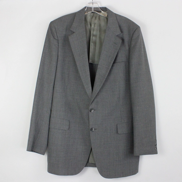 Vintage 80's Kingsridge Custom Men's Gray 2 Piece Suit 44R and 38/33