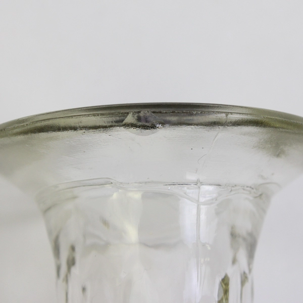 Lot of 4 Clear Glass Assorted Flower Vases Modern Skinny Flawed