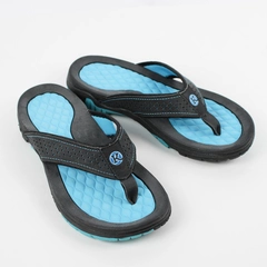 Kaiback Lakeside Sport Flip Flop Outdoor Sandal Blue/Black Women's Size 10