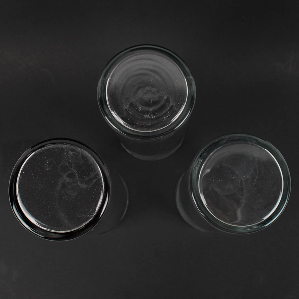 Lot Of 3 Unbranded Clear Glass Cylinder Vase 1 7.75" Tall 2 7.5" Tall