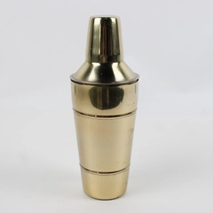 Bloomingville Cocktail Shaker Stainless Steel Gold Color 10" Tall 3.75" Diameter