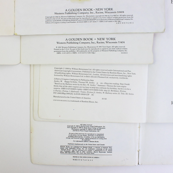 Lot of 4 Children's Books 1986 to 1990 Paperback