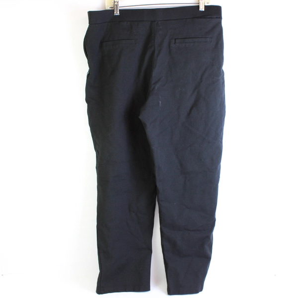 Appleseed's Womens Solid Black Tappered Pants Elastic Waist Band Size XL