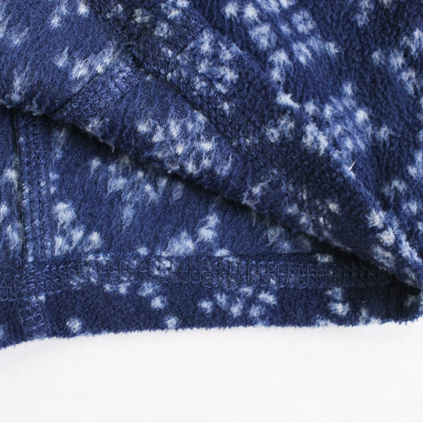 St. John's Active Bay Navy Blue Fleece V-Neck Top Women's Large