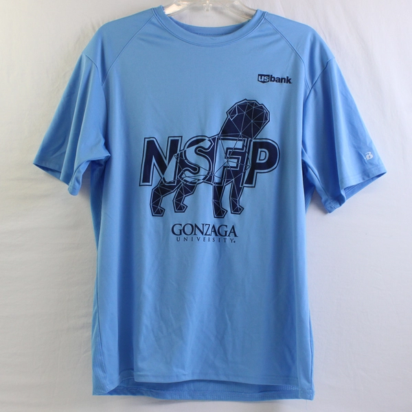 Badger Sport Gonzaga University NSFP Blue Athletic T-Shirt Men's Medium