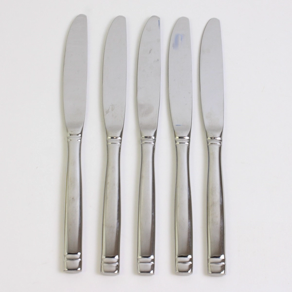 Lot Of 5 Mikasa MIS60 (Stainless) Flatware Dinner Knives 9.25" Long