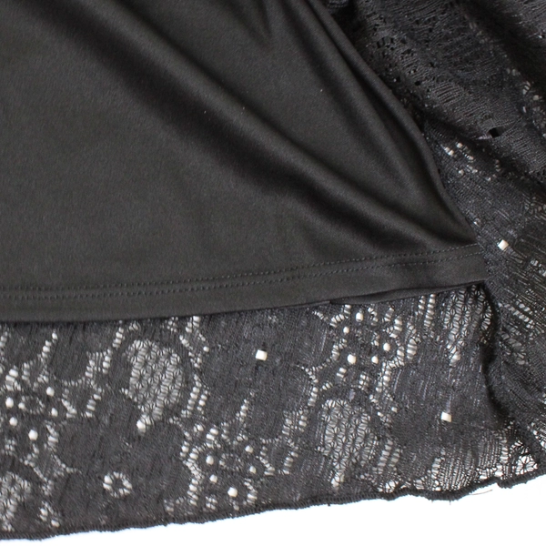 LuLaRoe Black Lace Midi Skirt Women's Size XL