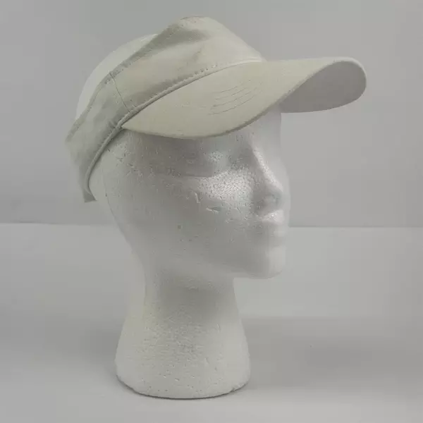 White Women's Sun Visor Hat UV Protection Adjustable Summer Cap