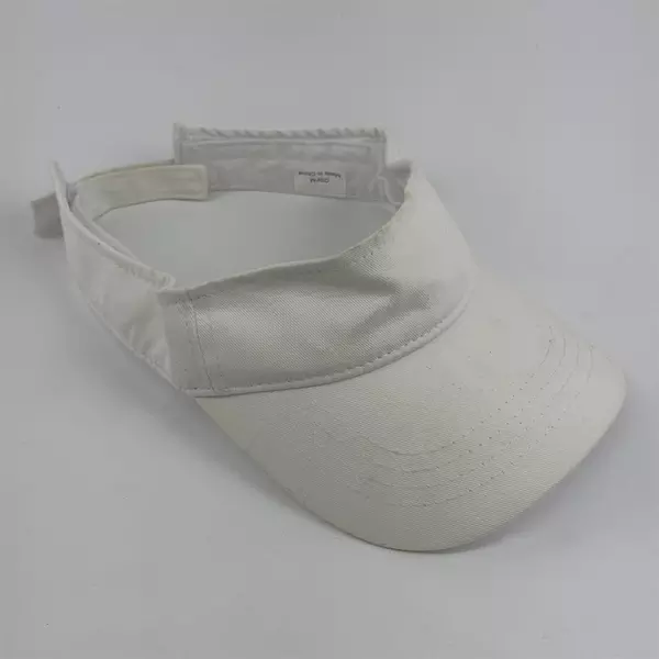White Women's Sun Visor Hat UV Protection Adjustable Summer Cap
