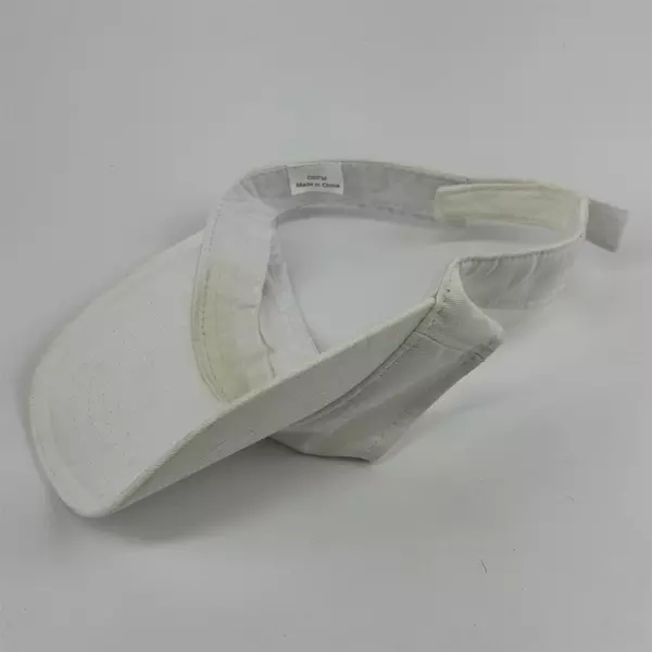 White Women's Sun Visor Hat UV Protection Adjustable Summer Cap