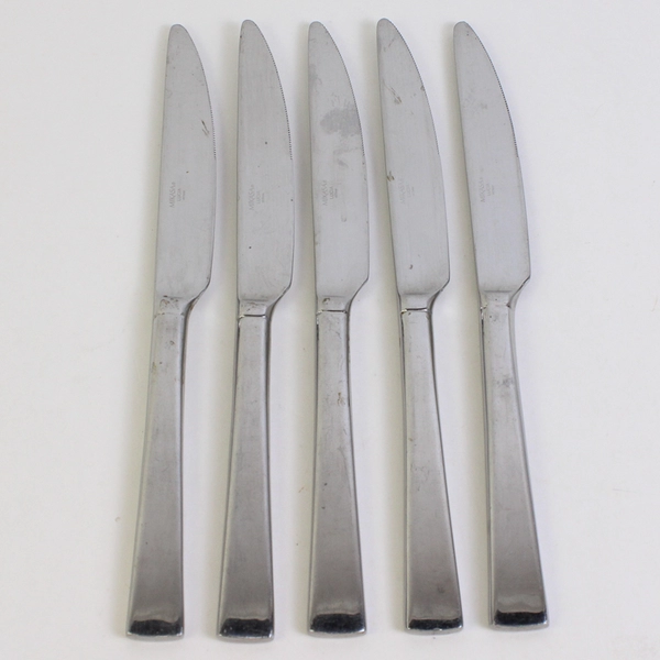 Lot Of 5 Mikasa Lucia (Stainless) Flatware Dinner Knives 9.5" Long