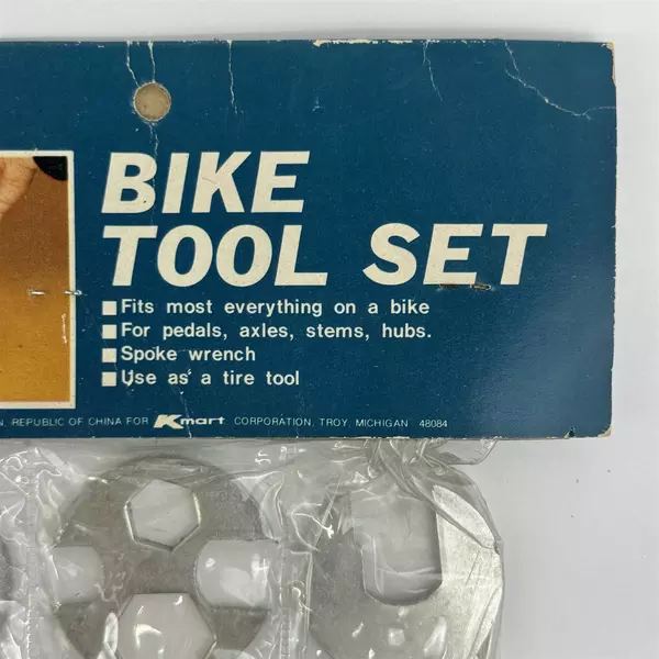 Vintage Kmart 3 Piece Bicycle Tool Set New Sealed