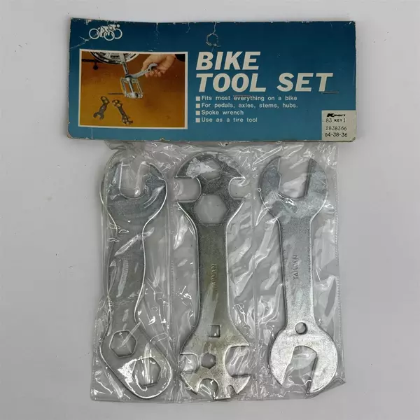 Vintage Kmart 3 Piece Bicycle Tool Set New Sealed