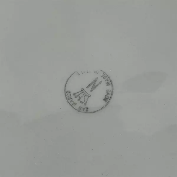 18 Inch San Marco Oval Serving Platter Embossed Grape Motif Made in Italy