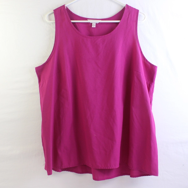 Time and Tru Magenta Pink Tank Top Women's Size XL 16-18
