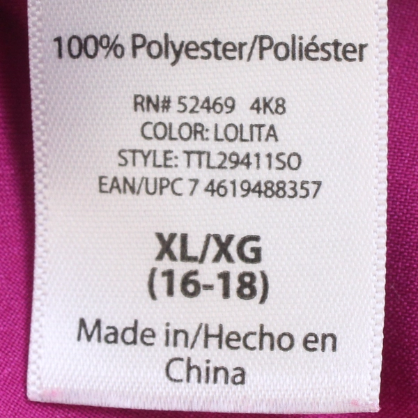 Time and Tru Magenta Pink Tank Top Women's Size XL 16-18