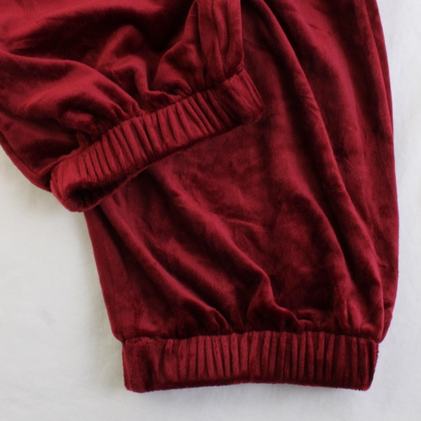 Beyove Women’s XL Red Velour Jogger Sweatpants