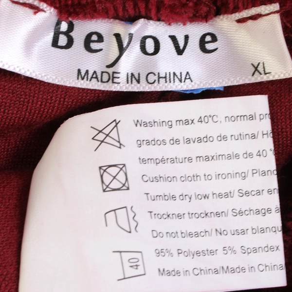 Beyove Women’s XL Red Velour Jogger Sweatpants