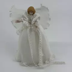 Christmas Angel Figurine Holiday Decor 8.5" Tall Good Pre-Owned Condition
