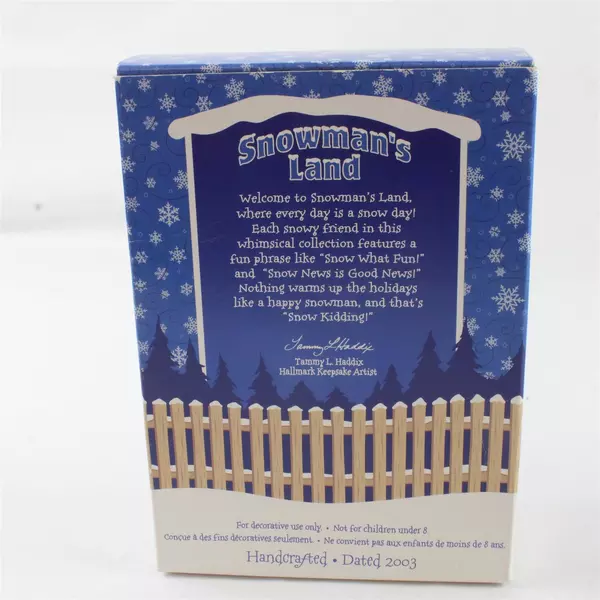 Vintage Hallmark Keepsake 2003 Snowman's Land Ornament