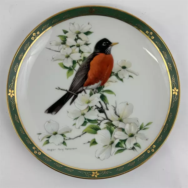 3 Danbury Mint The Songbirds Series Collector Plates By Roger Tory Peterson 1990